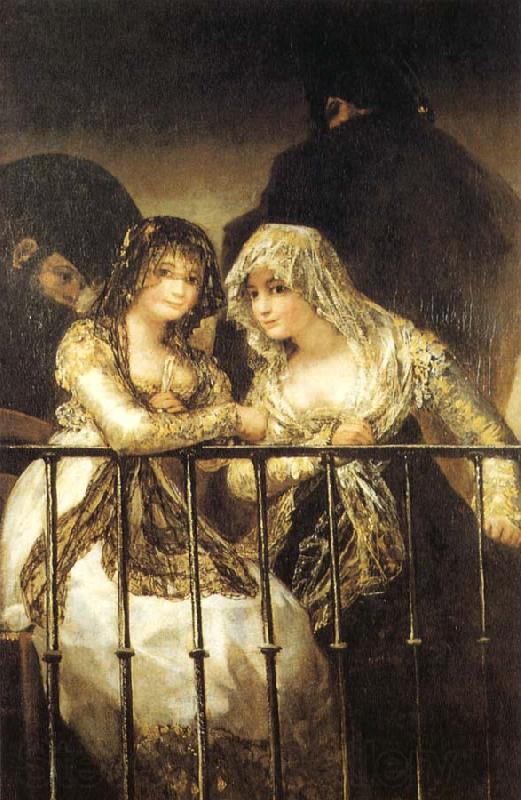 Francisco Goya Majas on a Balcony